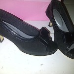 suede glossy black